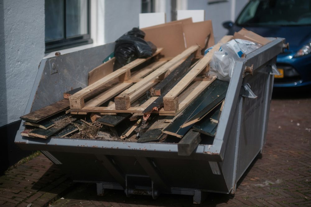 Construction and yard debris ready for responsible disposal